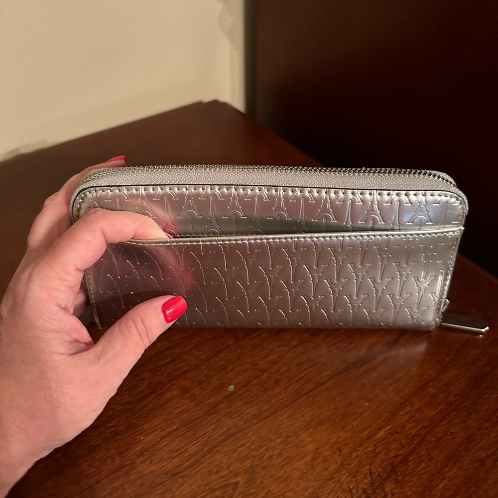 Karl Lagerfield silver wallet